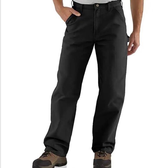 #307 CARHARTT Mens Black Jeans - Picture 1 of 9